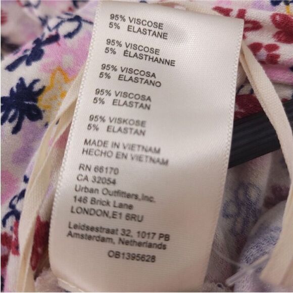 Free People NWT Vibe Check Wide Leg Jumpsuit Tea Ditsy Shell Combo Floral sz XS - Picture 9 of 9